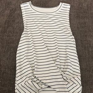 white striped tank